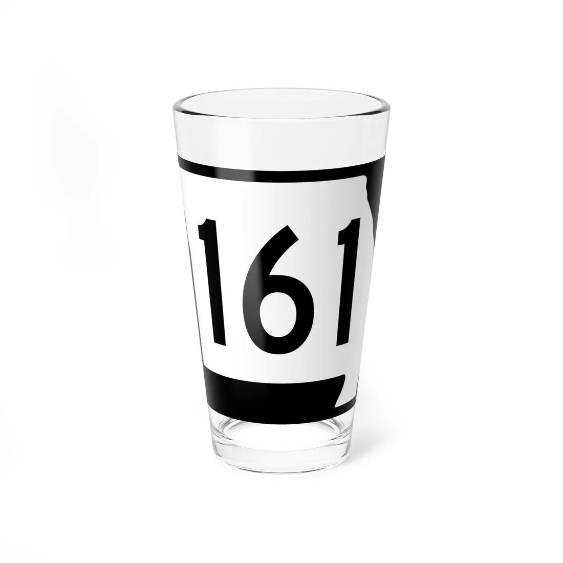 MO-161 (Missouri) (Road Sign) Pint Glass 16oz 16oz - Go Mug Yourself
