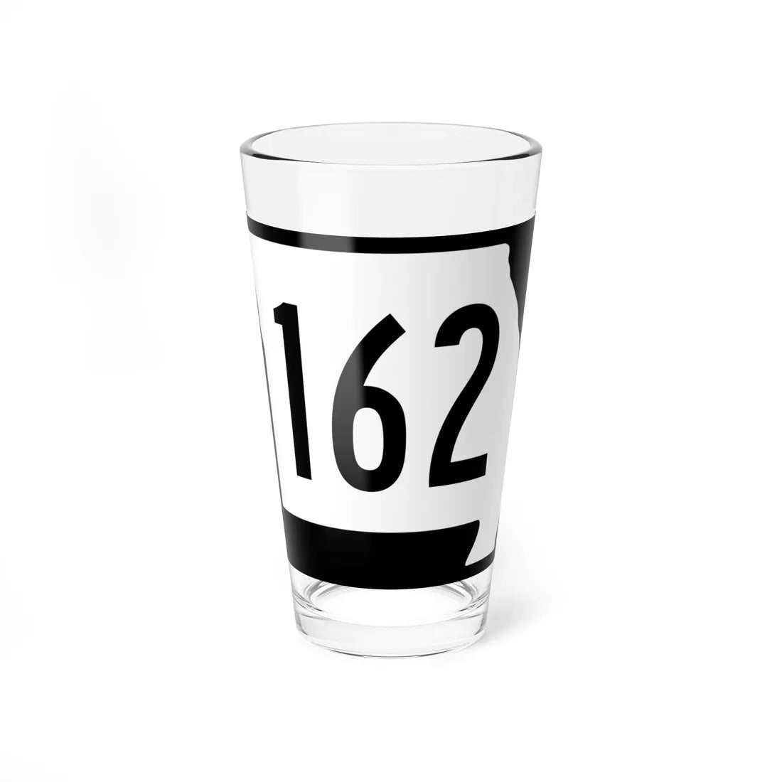 MO-162 (Missouri) (Road Sign) Pint Glass 16oz 16oz - Go Mug Yourself
