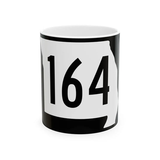 MO-164 (Missouri) (Road Sign) White Coffee Mug 11oz - Go Mug Yourself