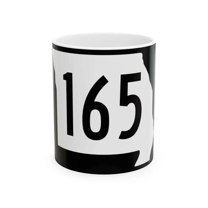 MO-165 (Missouri) (Road Sign) White Coffee Mug 11oz - Go Mug Yourself