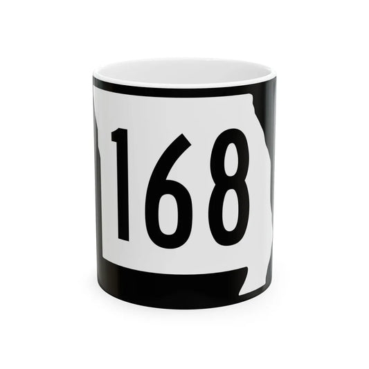 MO-168 (Missouri) (Road Sign) White Coffee Mug 11oz - Go Mug Yourself