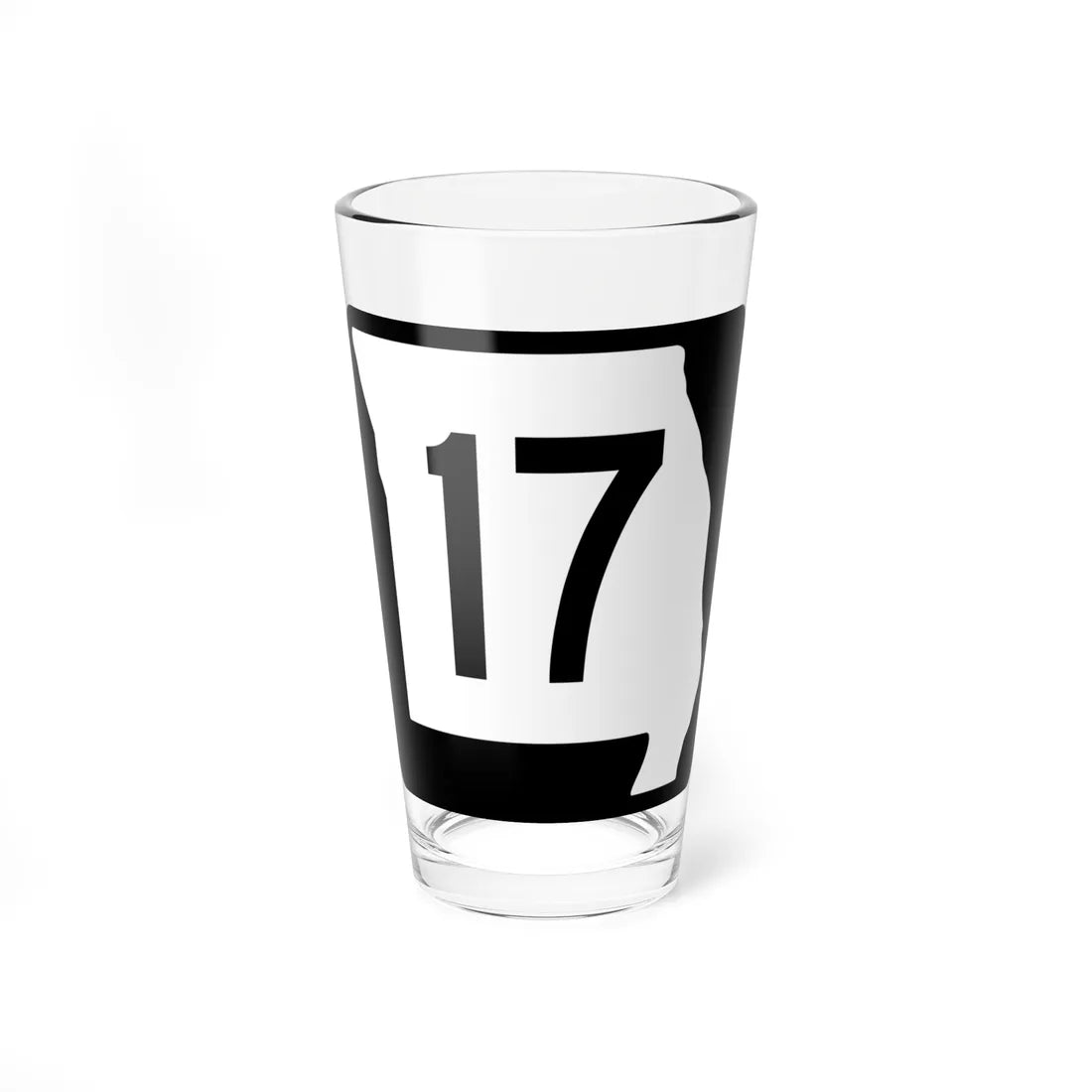 MO-17 (Missouri) (Road Sign) Pint Glass 16oz 16oz - Go Mug Yourself