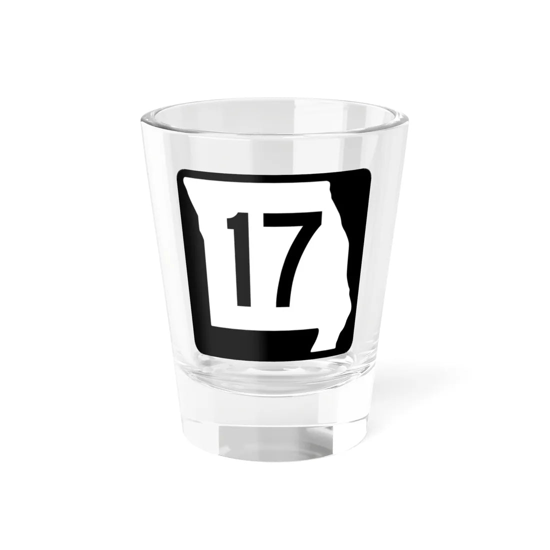 MO-17 (Missouri) (Road Sign) Shot Glass 1.5oz - Go Mug Yourself