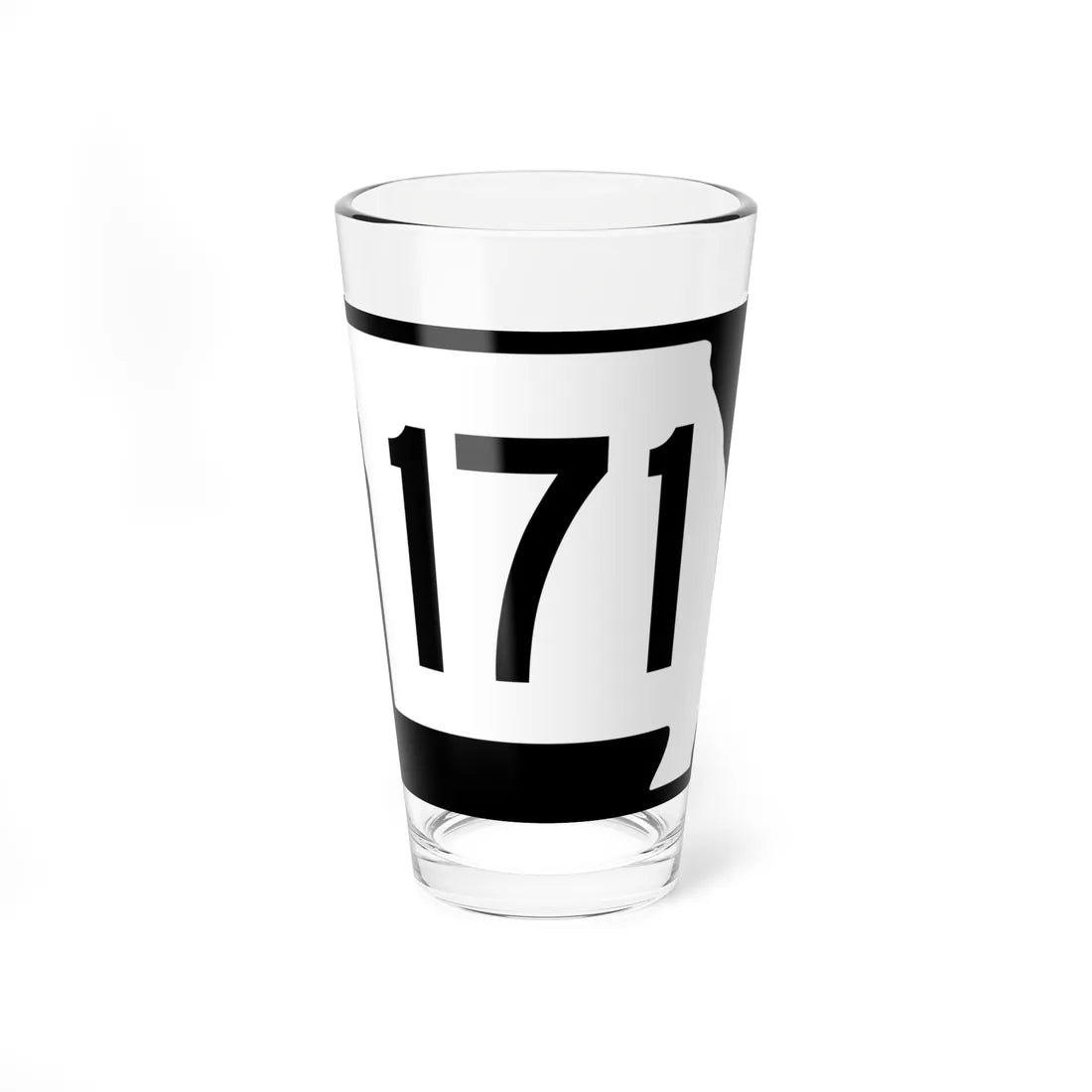 MO-171 (Missouri) (Road Sign) Pint Glass 16oz 16oz - Go Mug Yourself