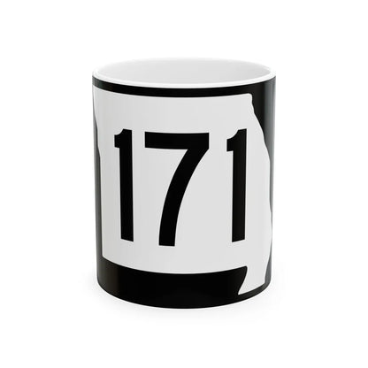 MO-171 (Missouri) (Road Sign) White Coffee Mug 11oz - Go Mug Yourself