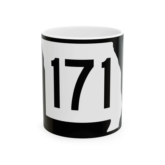 MO-171 (Missouri) (Road Sign) White Coffee Mug 11oz - Go Mug Yourself