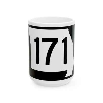 MO-171 (Missouri) (Road Sign) White Coffee Mug 15oz - Go Mug Yourself
