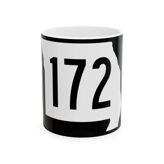 MO-172 (Missouri) (Road Sign) White Coffee Mug 11oz - Go Mug Yourself