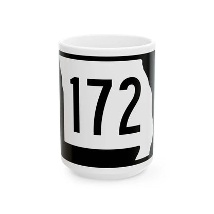 MO-172 (Missouri) (Road Sign) White Coffee Mug 15oz - Go Mug Yourself
