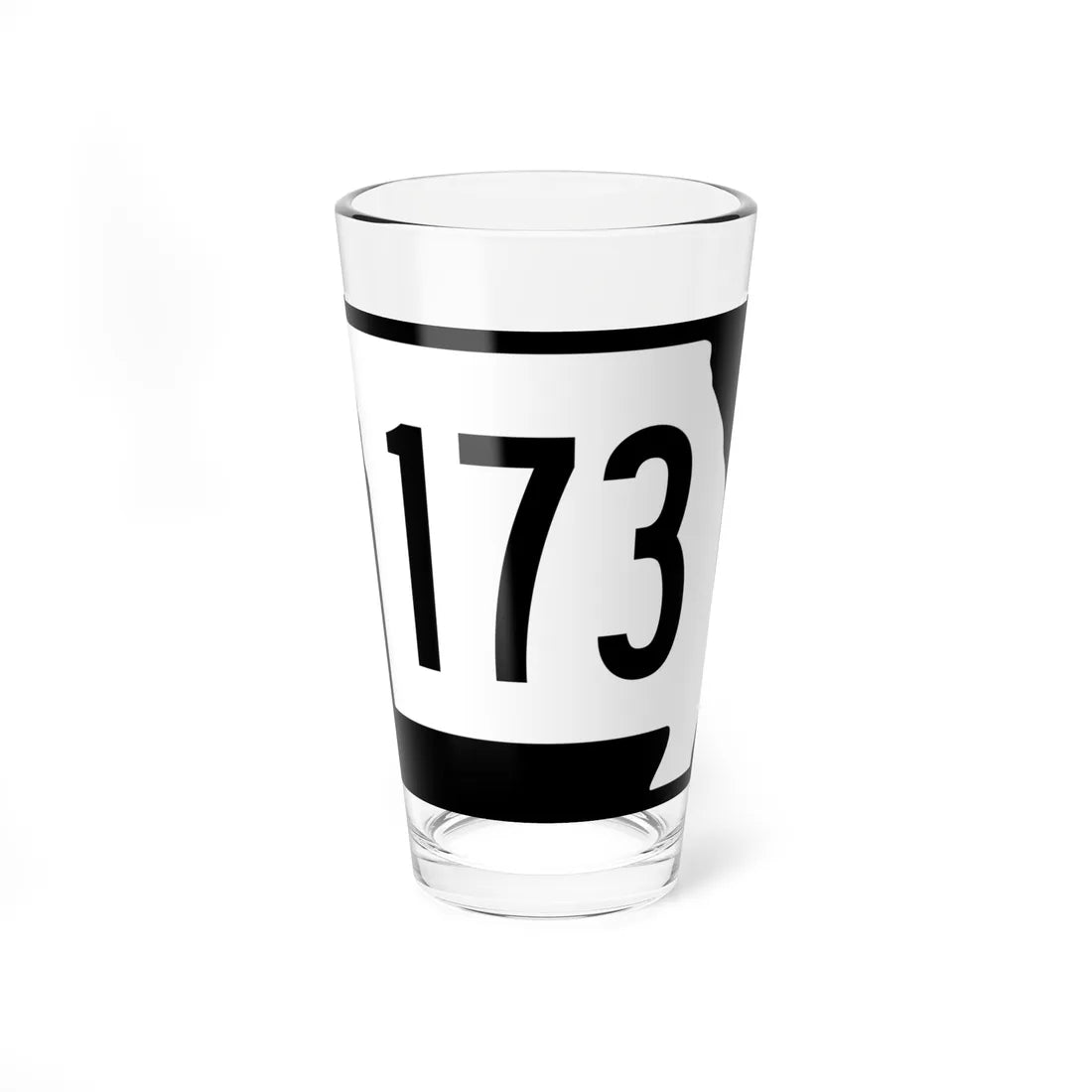 MO-173 (Missouri) (Road Sign) Pint Glass 16oz 16oz - Go Mug Yourself