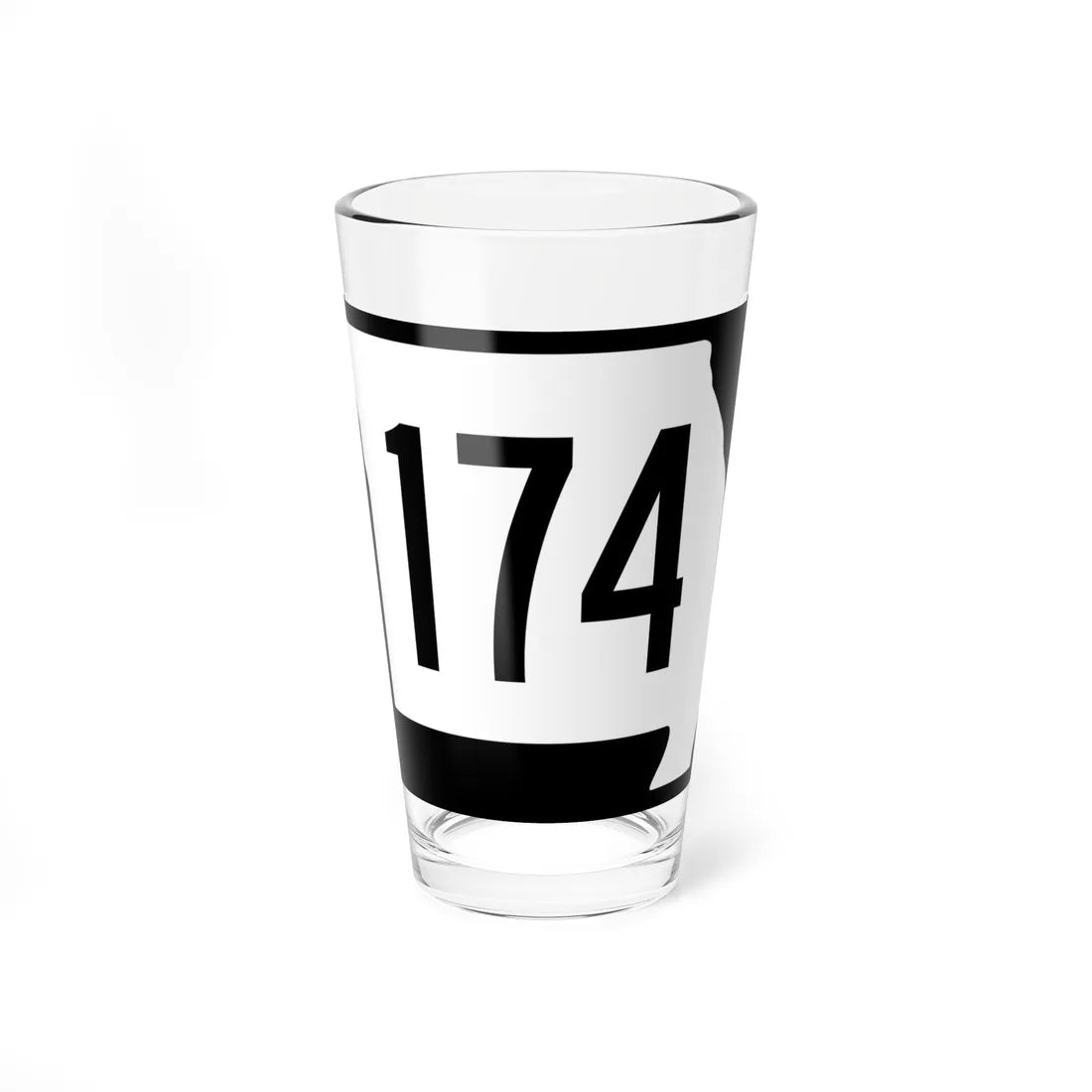 MO-174 (Missouri) (Road Sign) Pint Glass 16oz 16oz - Go Mug Yourself