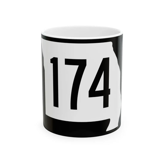 MO-174 (Missouri) (Road Sign) White Coffee Mug 11oz - Go Mug Yourself