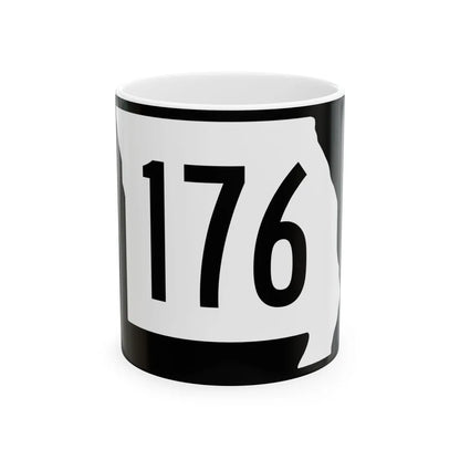 MO-176 (Missouri) (Road Sign) White Coffee Mug 11oz - Go Mug Yourself