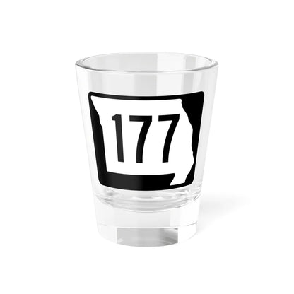 MO-177 (Missouri) (Road Sign) Shot Glass 1.5oz 1.5oz - Go Mug Yourself