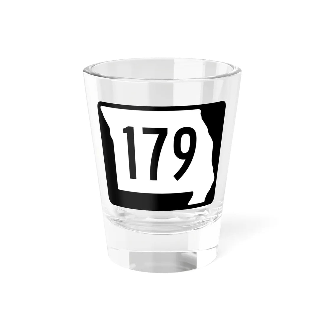 MO-179 (Missouri) (Road Sign) Shot Glass 1.5oz 1.5oz - Go Mug Yourself