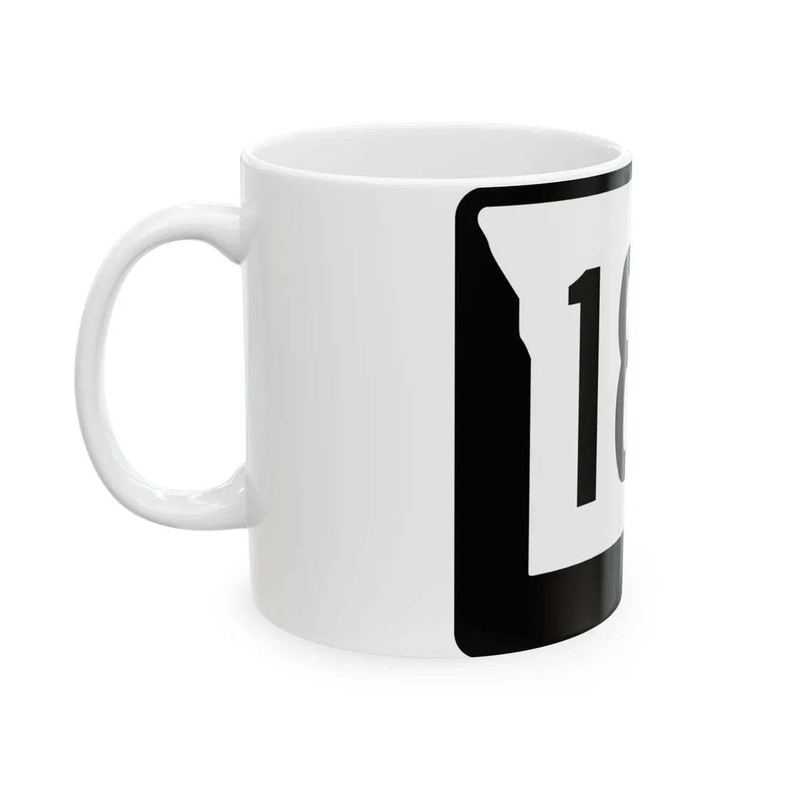 MO-180 (Missouri) (Road Sign) White Coffee Mug - Go Mug Yourself