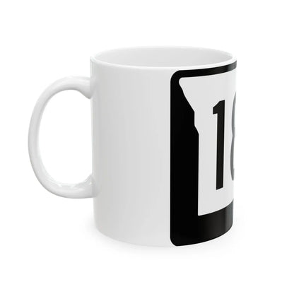 MO-180 (Missouri) (Road Sign) White Coffee Mug - Go Mug Yourself