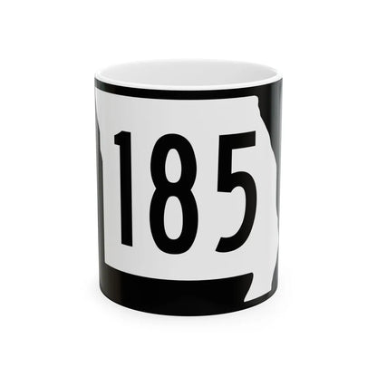 MO-185 (Missouri) (Road Sign) White Coffee Mug 11oz - Go Mug Yourself