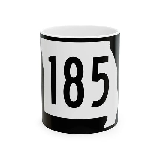 MO-185 (Missouri) (Road Sign) White Coffee Mug 11oz - Go Mug Yourself