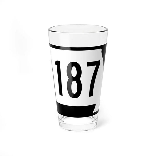 MO-187 (Missouri) (Road Sign) Pint Glass 16oz 16oz - Go Mug Yourself