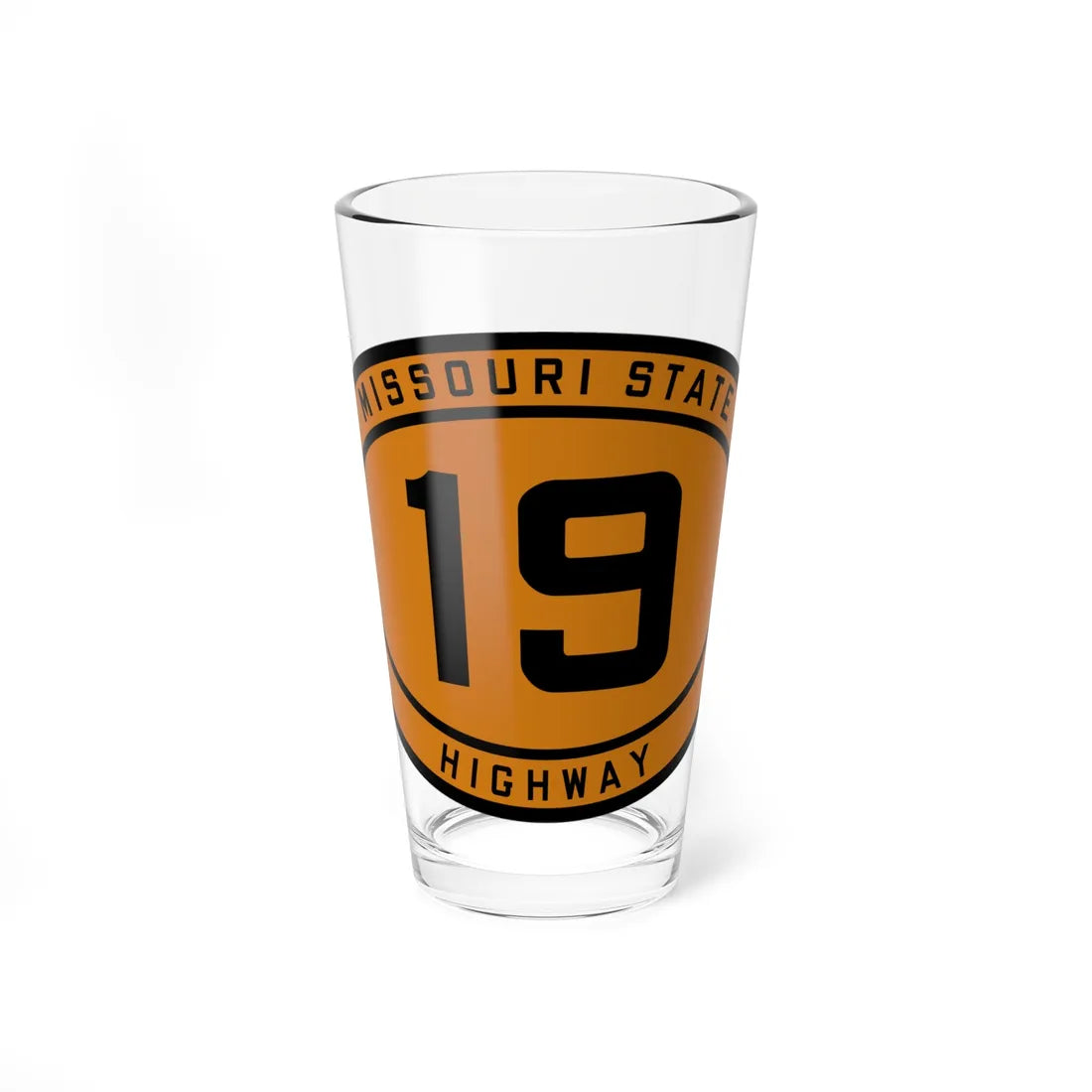 MO-19 1920 (Missouri) (Road Sign) Pint Glass 16oz 16oz - Go Mug Yourself