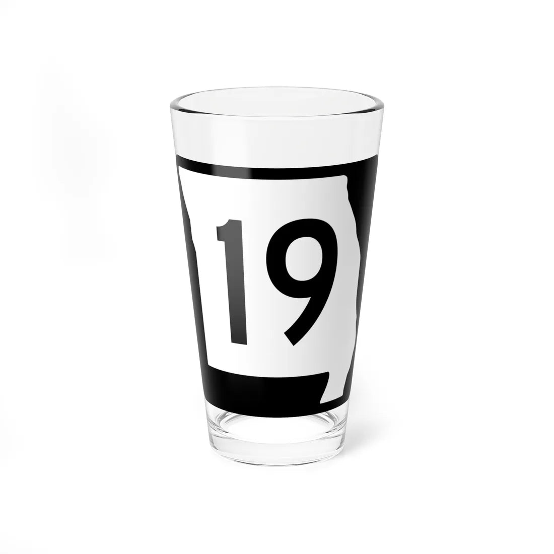 MO-19 (Missouri) (Road Sign) Pint Glass 16oz 16oz - Go Mug Yourself
