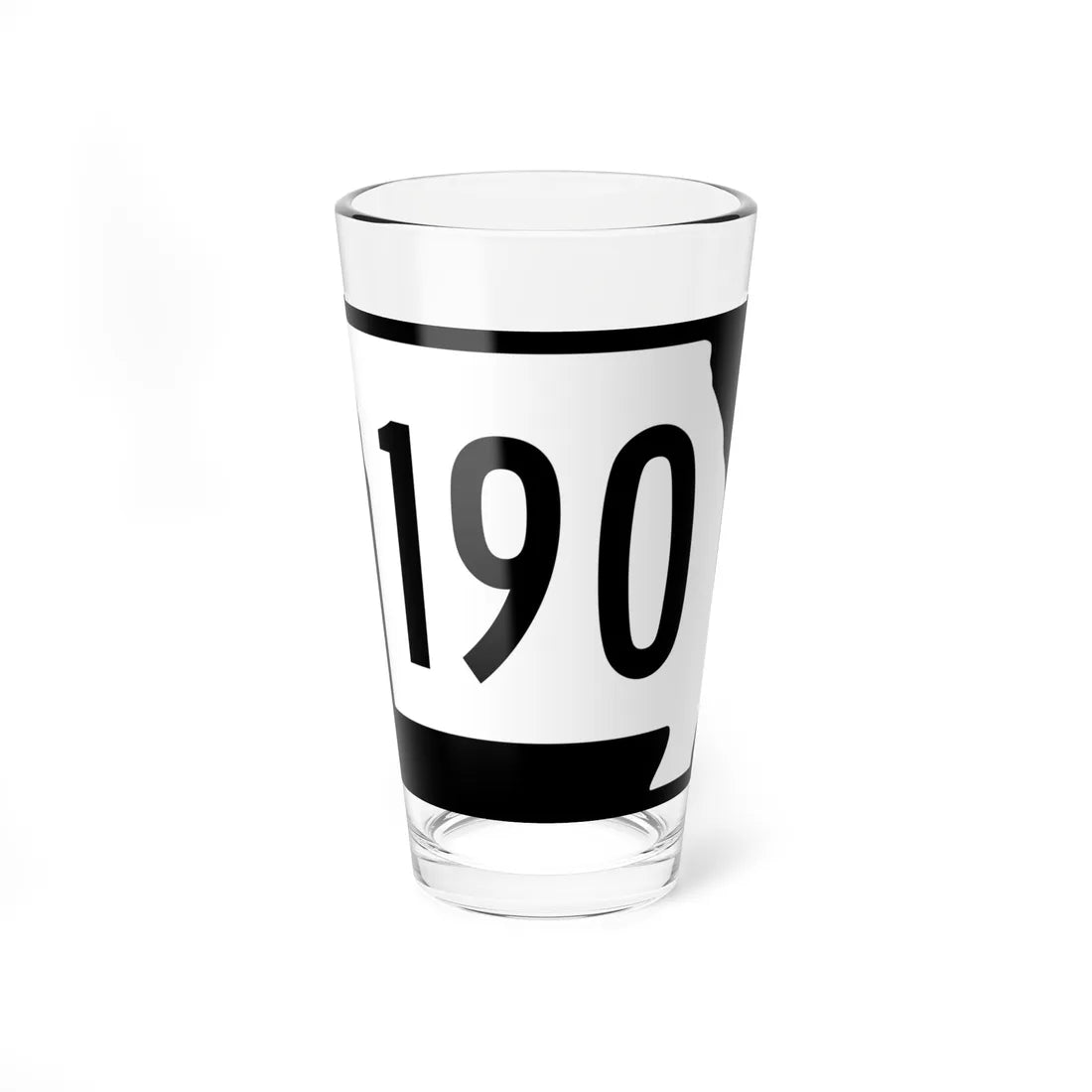 MO-190 (Missouri) (Road Sign) Pint Glass 16oz 16oz - Go Mug Yourself