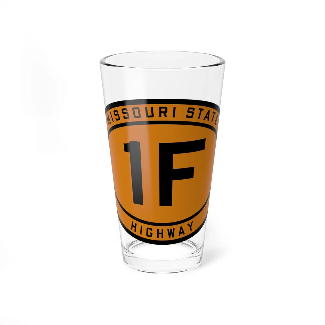 MO-1F 1920 (Missouri) (Road Sign) Pint Glass 16oz 16oz - Go Mug Yourself