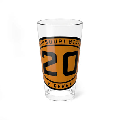 MO-20 1920 (Missouri) (Road Sign) Pint Glass 16oz 16oz - Go Mug Yourself