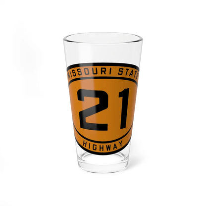 MO-21 1920 (Missouri) (Road Sign) Pint Glass 16oz 16oz - Go Mug Yourself