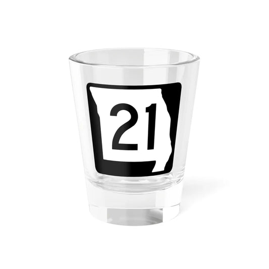 MO-21 (Missouri) (Road Sign) Shot Glass 1.5oz 1.5oz - Go Mug Yourself