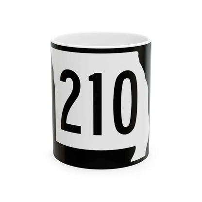 MO-210 (Missouri) (Road Sign) White Coffee Mug 11oz - Go Mug Yourself