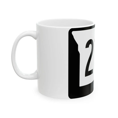 MO-210 (Missouri) (Road Sign) White Coffee Mug - Go Mug Yourself