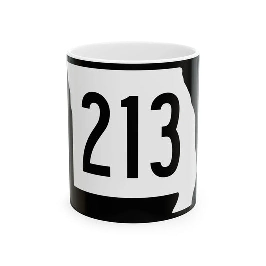 MO-213 (Missouri) (Road Sign) White Coffee Mug 11oz - Go Mug Yourself