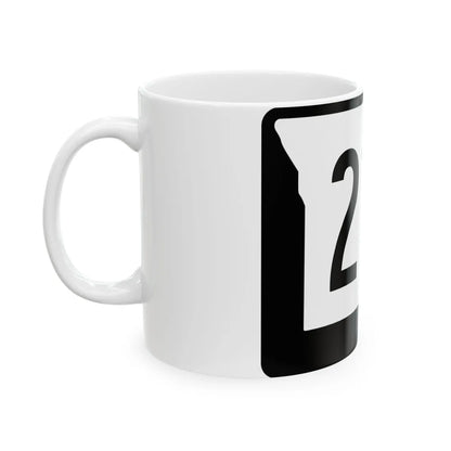 MO-213 (Missouri) (Road Sign) White Coffee Mug - Go Mug Yourself