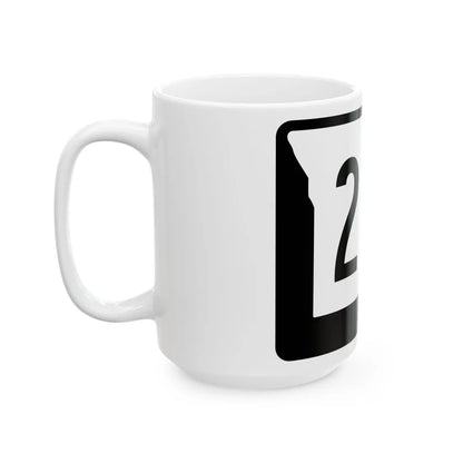 MO-215 (Missouri) (Road Sign) White Coffee Mug - Go Mug Yourself