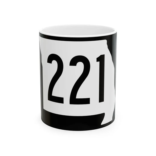 MO-221 (Missouri) (Road Sign) White Coffee Mug 11oz - Go Mug Yourself