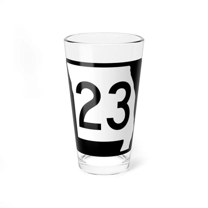 MO-23 (Missouri) (Road Sign) Pint Glass 16oz 16oz - Go Mug Yourself