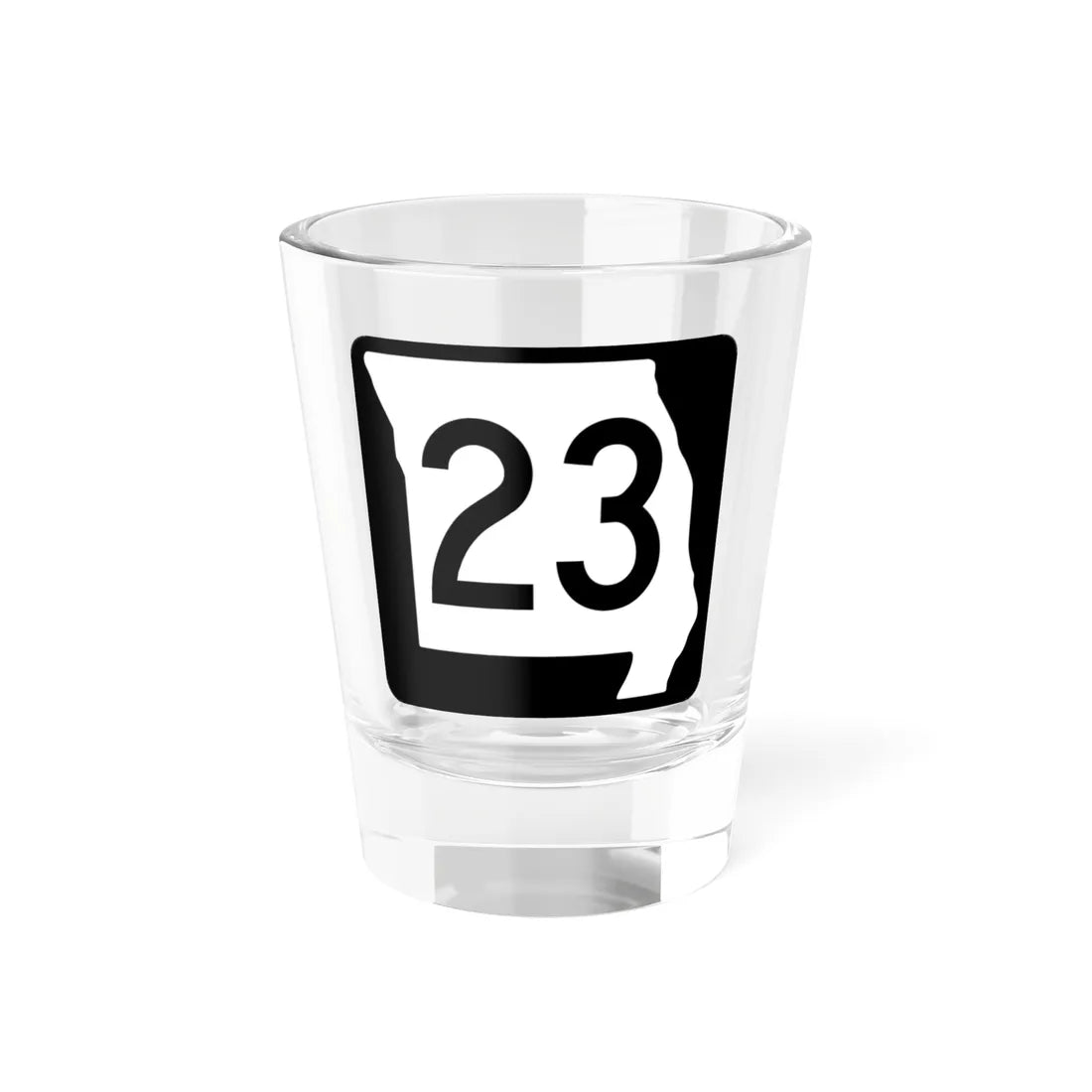 MO-23 (Missouri) (Road Sign) Shot Glass 1.5oz 1.5oz - Go Mug Yourself