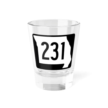 MO-231 (Missouri) (Road Sign) Shot Glass 1.5oz 1.5oz - Go Mug Yourself