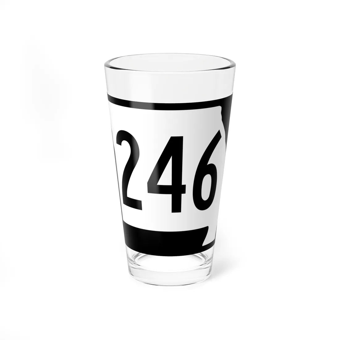 MO-246 (Missouri) (Road Sign) Pint Glass 16oz - Go Mug Yourself