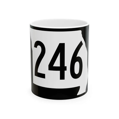 MO-246 (Missouri) (Road Sign) White Coffee Mug 11oz - Go Mug Yourself