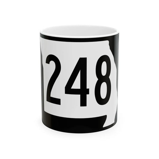 MO-248 (Missouri) (Road Sign) White Coffee Mug 11oz - Go Mug Yourself