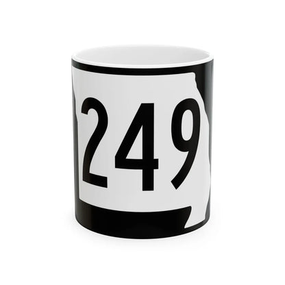MO-249 (Missouri) (Road Sign) White Coffee Mug 11oz - Go Mug Yourself