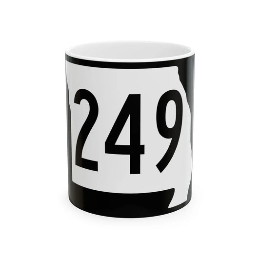 MO-249 (Missouri) (Road Sign) White Coffee Mug 11oz - Go Mug Yourself