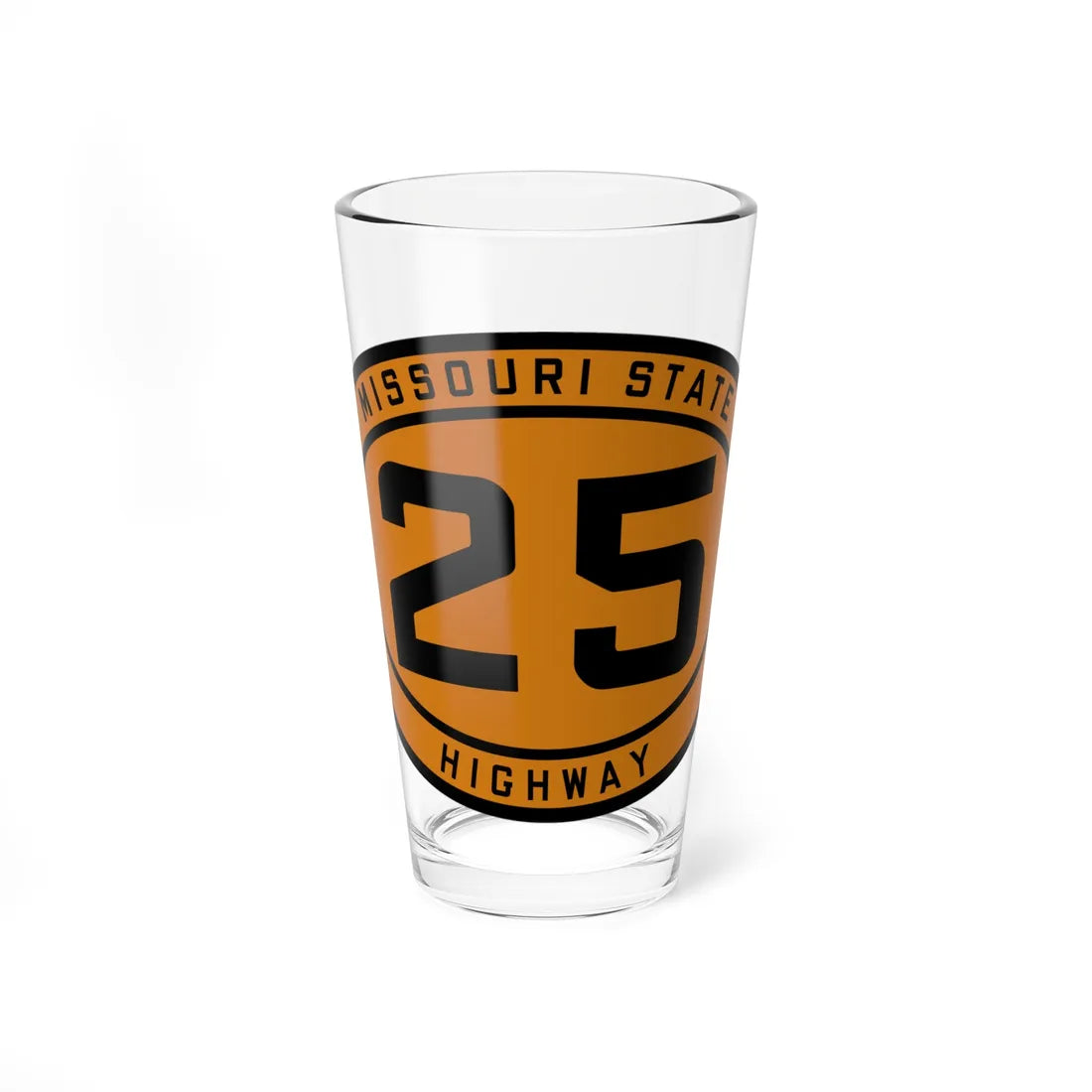 MO-25 1920 (Missouri) (Road Sign) Pint Glass 16oz 16oz - Go Mug Yourself