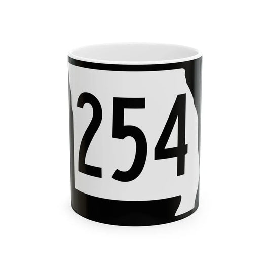 MO-254 (Missouri) (Road Sign) White Coffee Mug 11oz - Go Mug Yourself