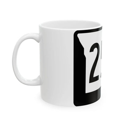 MO-254 (Missouri) (Road Sign) White Coffee Mug - Go Mug Yourself
