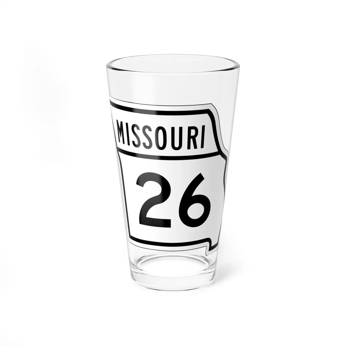 MO-26 1948 (Missouri) (Road Sign) Pint Glass 16oz 16oz - Go Mug Yourself