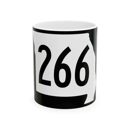 MO-266 (Missouri) (Road Sign) White Coffee Mug 11oz - Go Mug Yourself